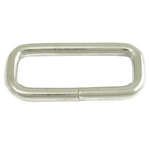Pack Of 50 1/2 X 3/4 Inch Hilason Nickle Plated Wire Rectangle Strap Loo... - $19.79