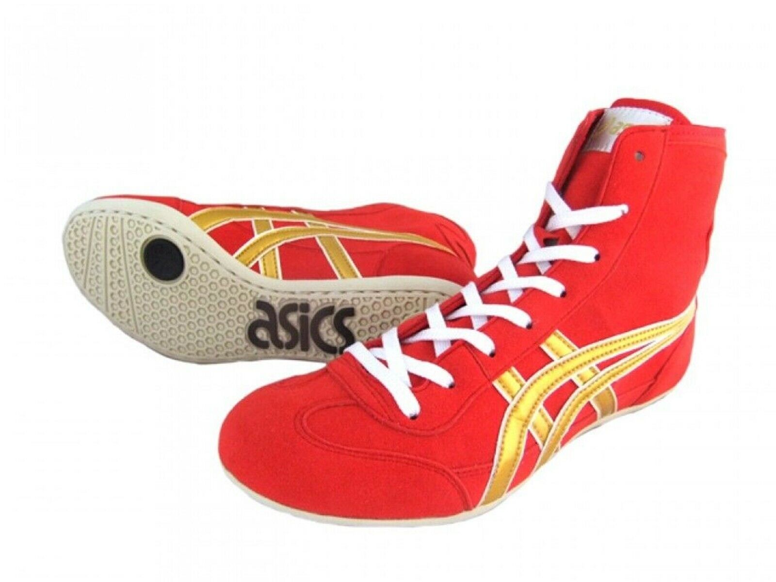 ASICS JAPAN Wrestling shoes EXEO TWR900 Red x gold original color