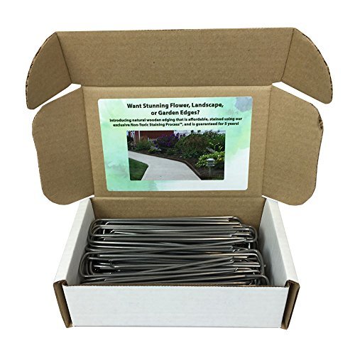 Landscape Fabric Staples 100 Ct Commercial Grade Heavy Duty Yard Staples / G Weed Control