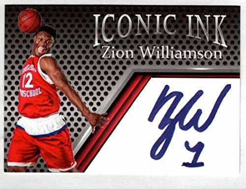 Zion Williamson Rookie RC Iconic Ink Facsimile Auto- Basketball Card