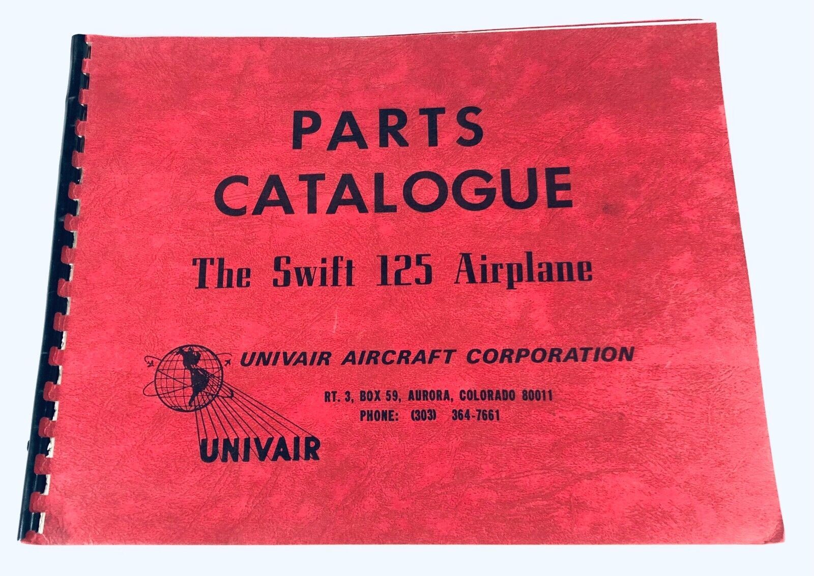 UNIVAIR Swift 125 Airplane Parts Catalogue Manual - NAV/COMs