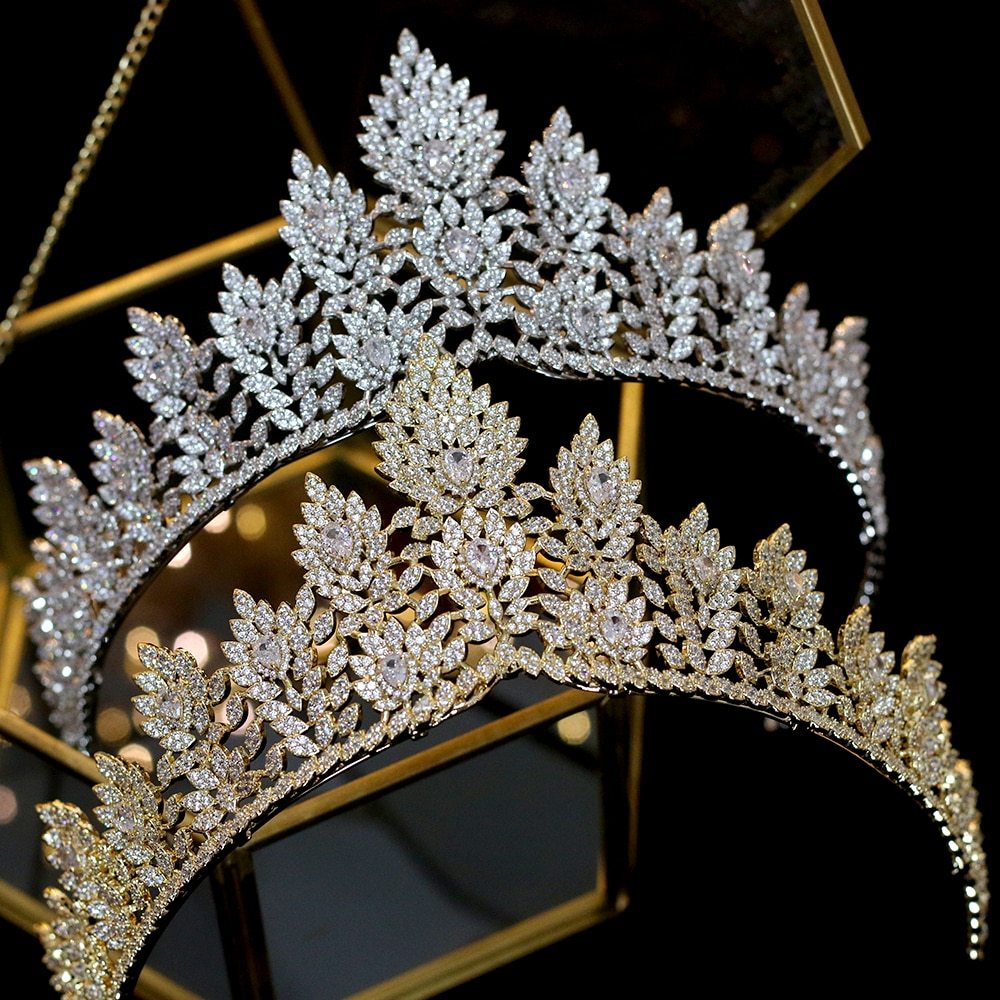 ASNORA women's fashion wedding zirconia wholesale bridal hair accessories headdr