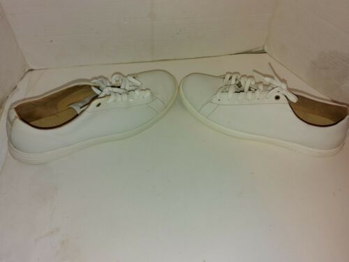 Cole Haan Grand OS Crosscourt II Men's Leather Sneakers Size 9.5M White - $33.95