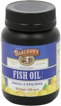 Barlean's Organic Oils Fresh Catch Fish Oil, 100 Softgels /1000 mg, Orange - $42.03
