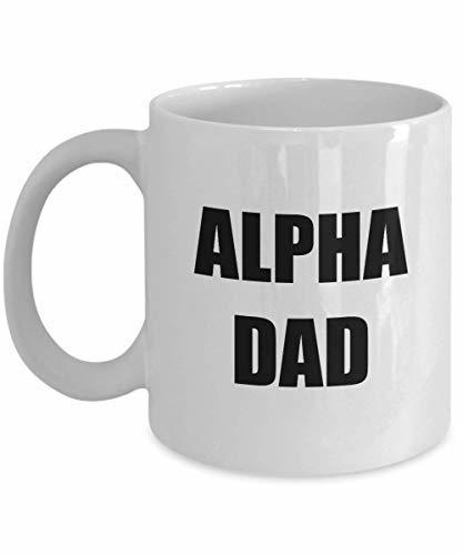 Alpha Dad Mug Funny Gift Idea for Novelty Gag Coffee Tea Cup 15 oz