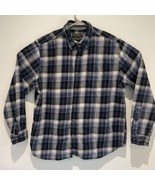 Eddie Bauer Men&#39;s XL Relaxed Fit Flannel Long Sleeve Shirt Button Down S... - $17.81
