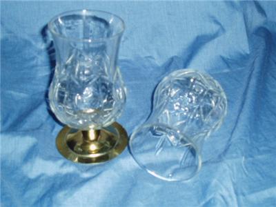 HOME INTERIORS HOMCO VOTIVE CUPS 5 CLEAR HURRICANE VOTIVE CUPS