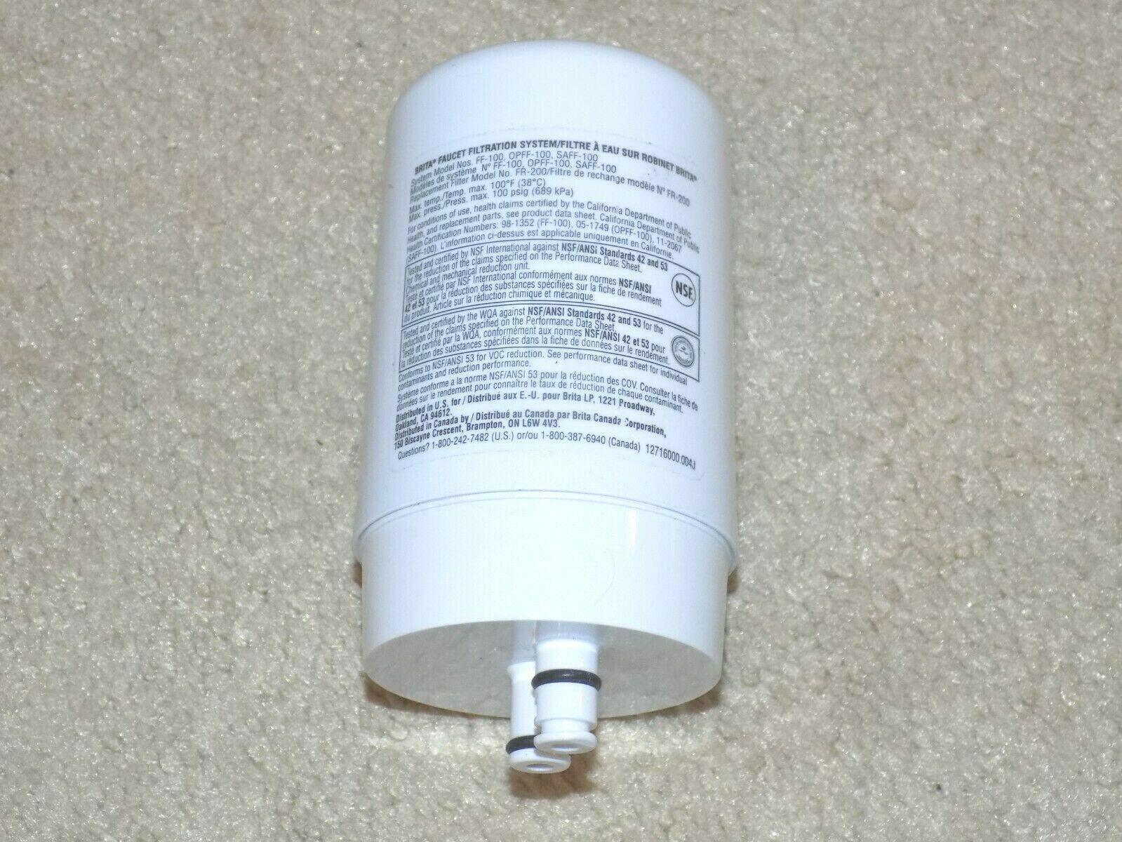 Brita Faucet Filter Model FF100 Water Filters