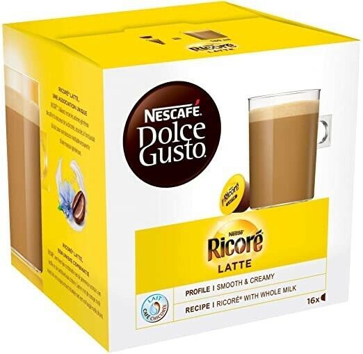 Nescafe Dolce Gusto Ricore Latte Chicory Coffee Pods 16 PodsFree Shipping Nescafe US