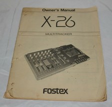 Vintage  FOSTEX X-26 Multitracker Owner&#39;s Manual 1988 - $19.75