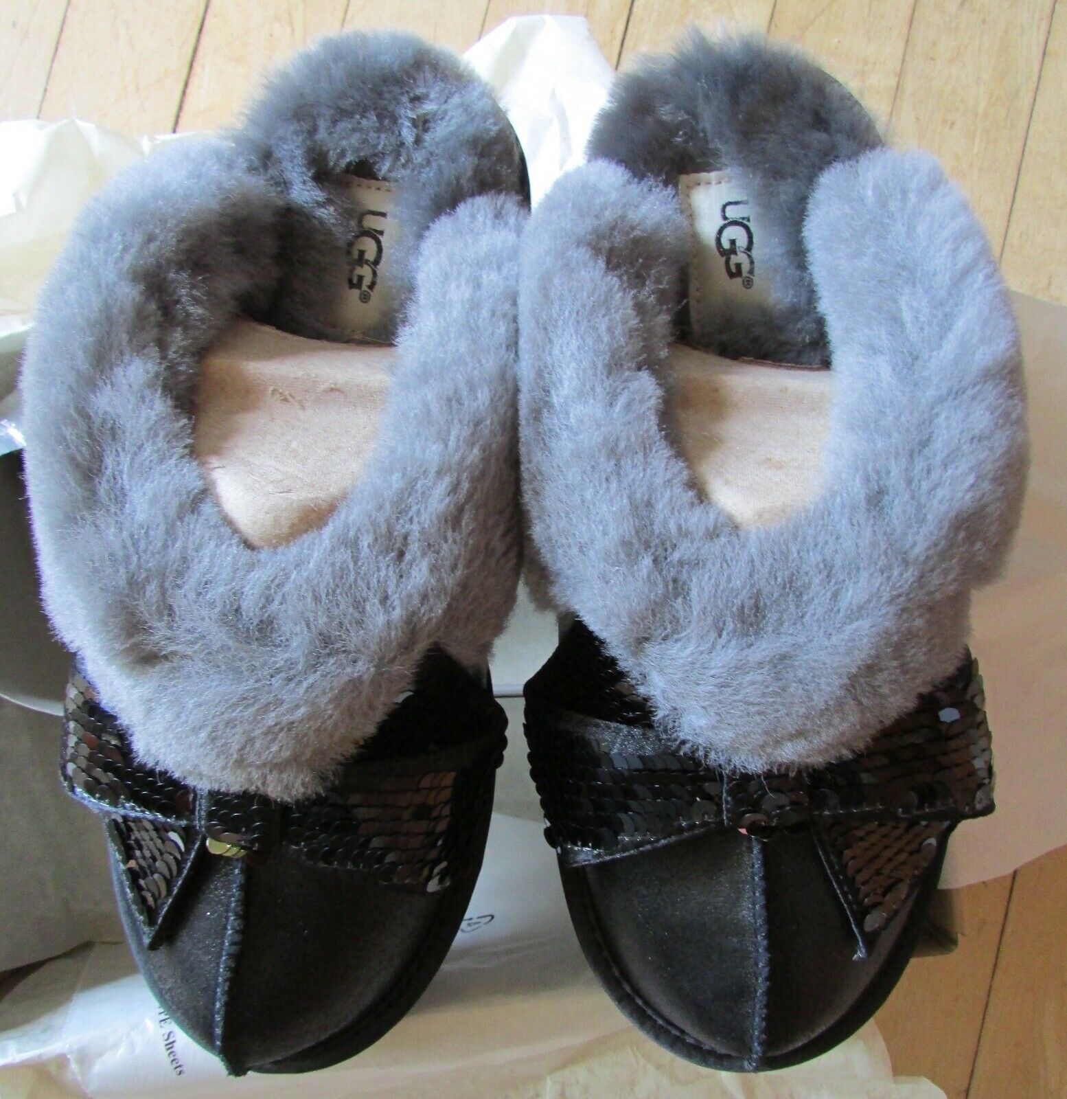 ugg satin bow slippers