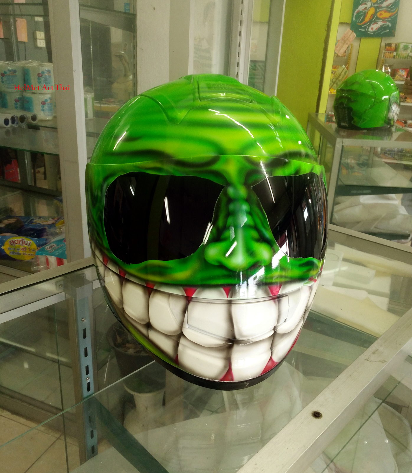 CUSTOM SMILING FACE HELMET - Helmets