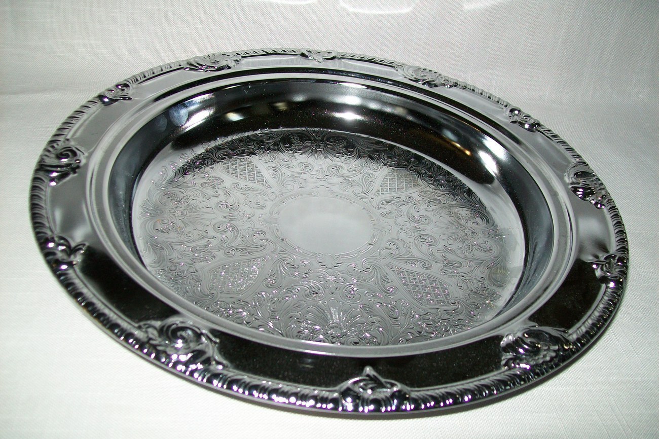 Shelton Ware Chrome? Serving DishPlate - Silverplate