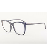 Tom Ford 5672 001 Shiny Black / Blue Block Eyeglasses TF5672-B 001 56mm - $165.62