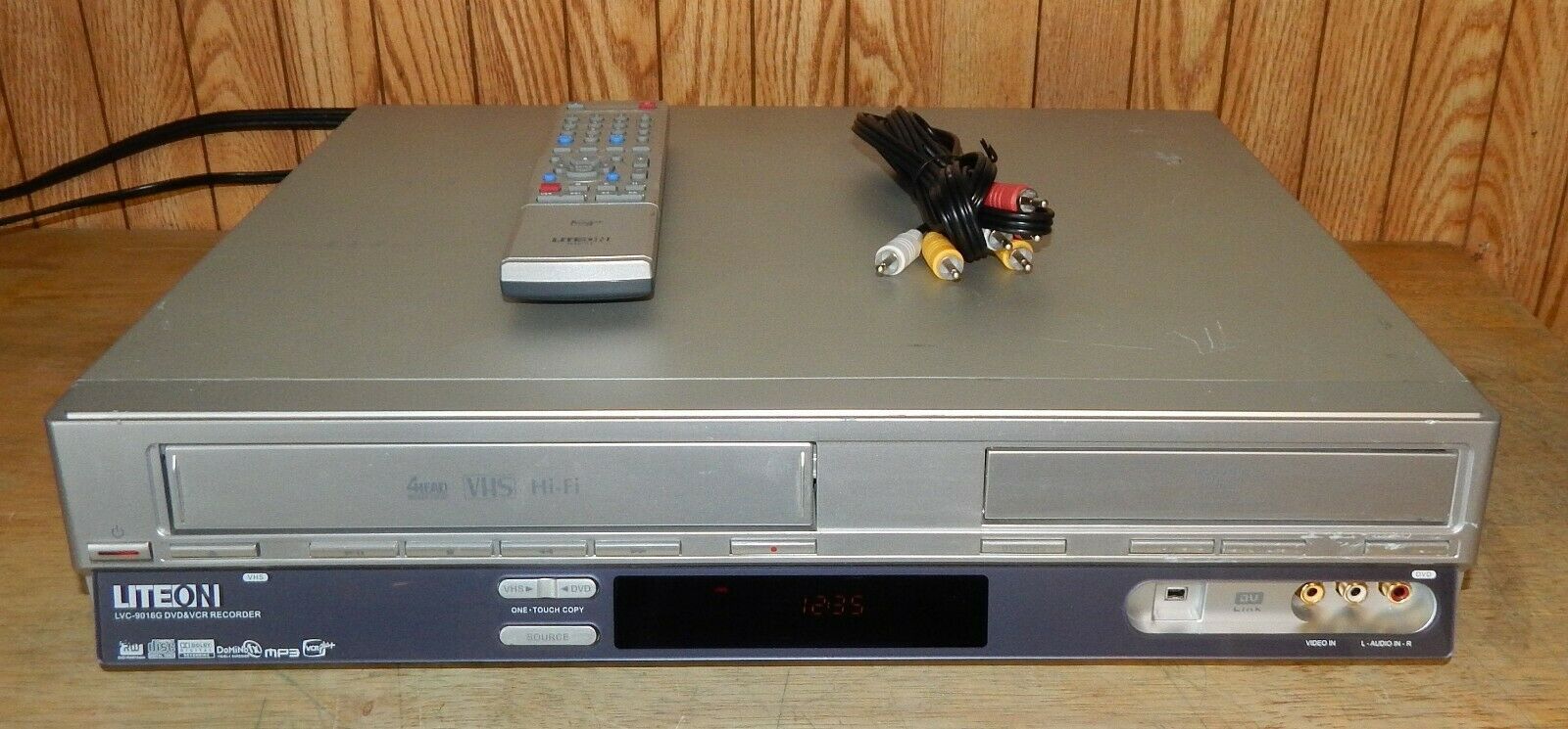 Lite on lvc9016g DVD Recorder VCR Combo One Button Vhs to Dvd Copy