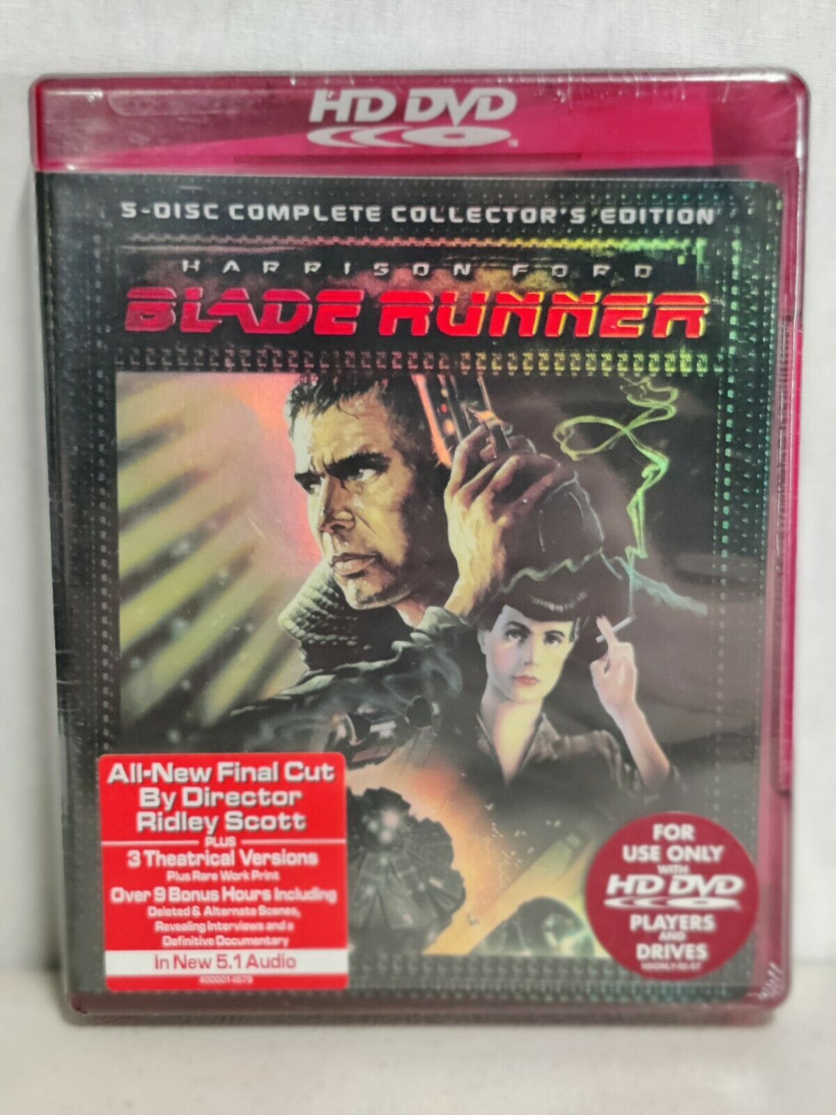 Blade Runner 5 Disc Complete HD DVD Harrison Ford Movies New and Sealed ...