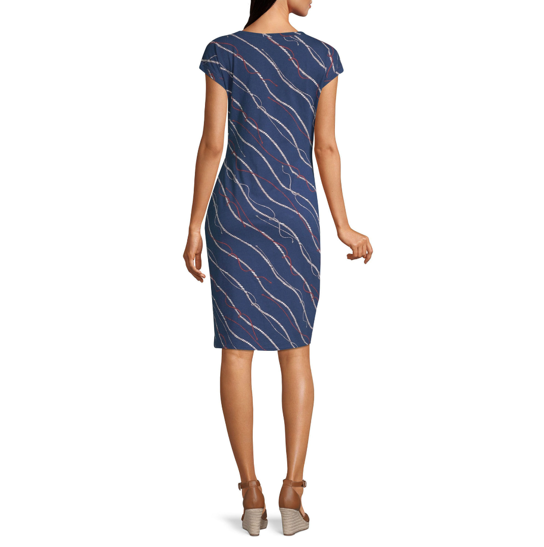 Liz Claiborne Short Sleeve A-Line Dress Size M New Msrp $49.00 American ...