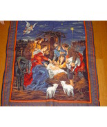 Nativity Wall Hanging,Hand Embroidered/Quilted 3 Dimensional  Wall Hanging - $79.99