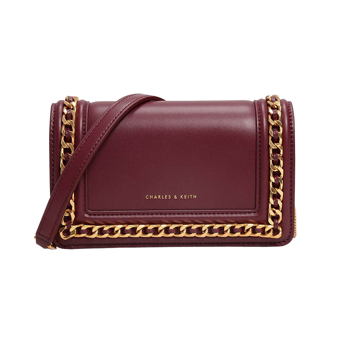 charles and keith chain shoulder bag