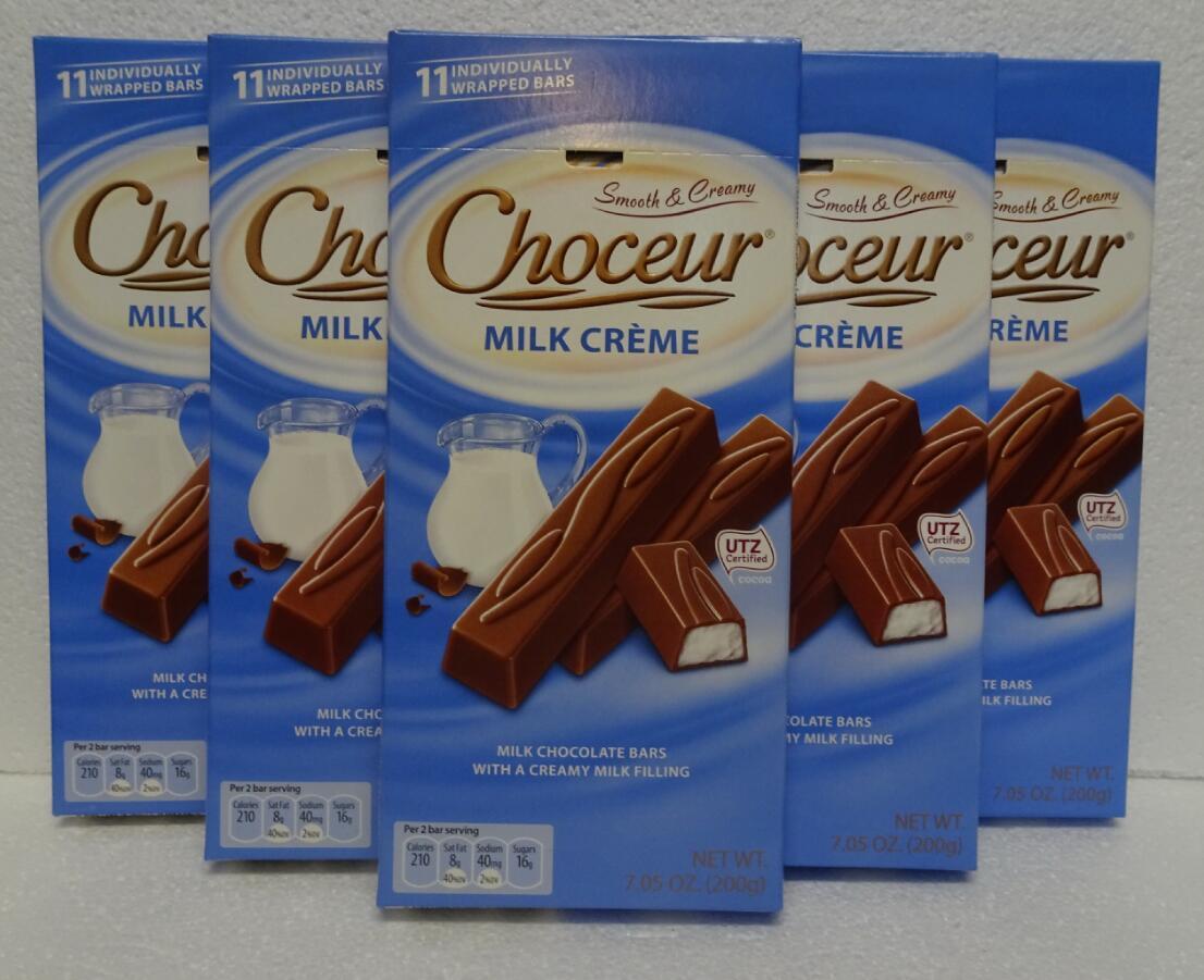 Two pack Choceur Milk Creme Chocolate Bars 200g 7.05oz x2 Food