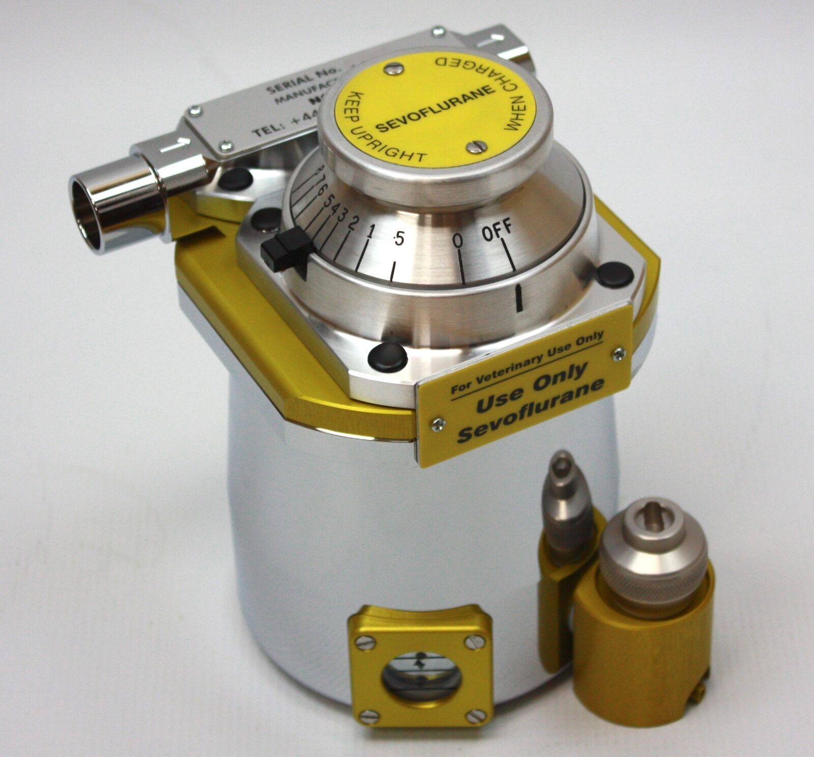 Apollo Tec 3 Style Anaesthetic Vaporizer, Sevoflurane, Cagemount, Screw Fill Respiratory