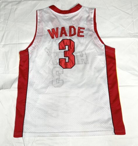 Dwyane Wade #3 Miami Heat Basketball NBA Jersey Stitched Blue City child's  Sz 8