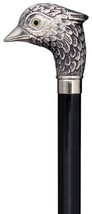 Walking Cane - Men's imported English golf shaped silver finish bird head handle - $82.00