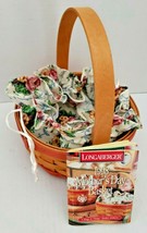 Vintage Longaberger 1998 Mothers Day Basket with Rings and Things Liner Handle - $39.99
