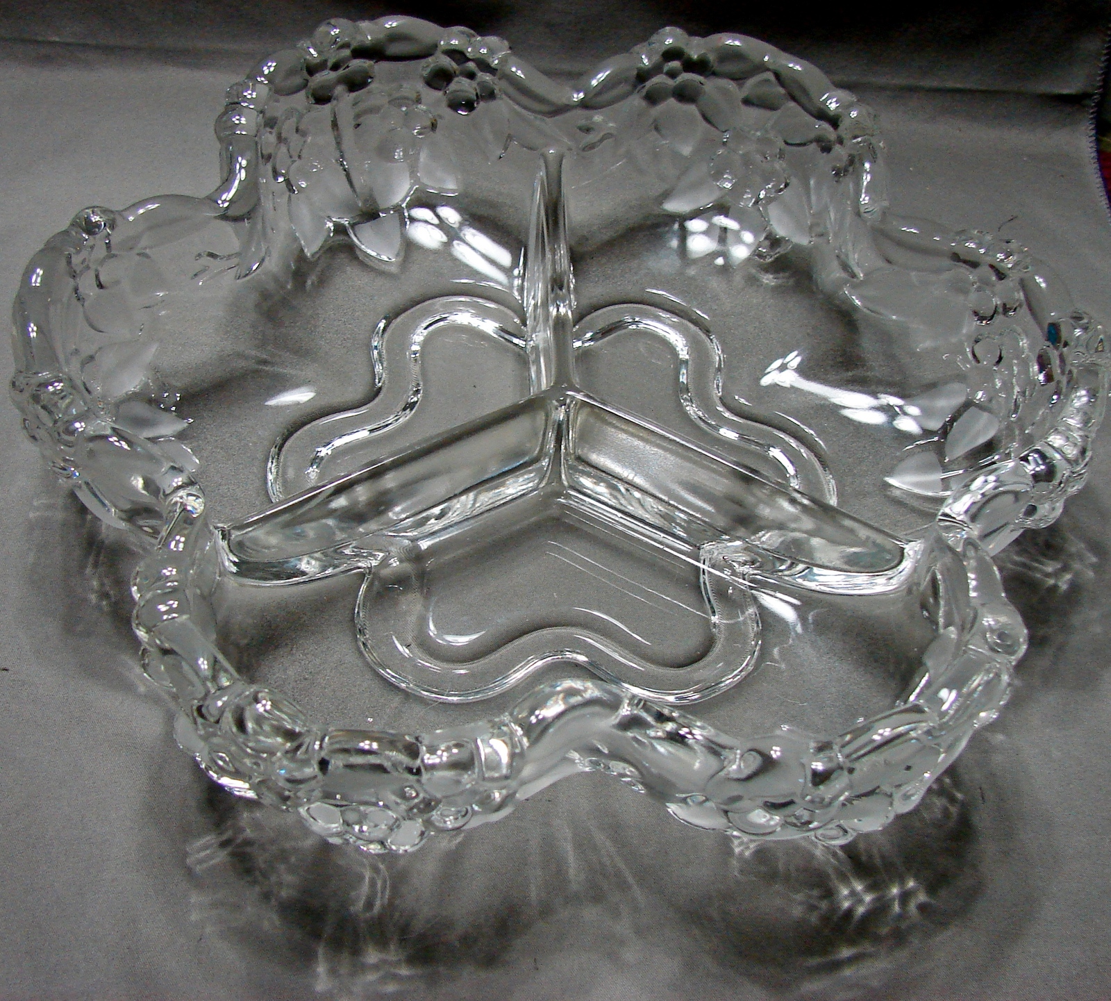 Mikasa Crystal Platter /Divided Kitchen & Dining Home & Living