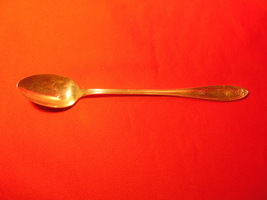 7 1/2" S.P. Ice Tea Spoon, Madison Silver Plate/ Oneida, in 1930 Belford Pattern - $6.99