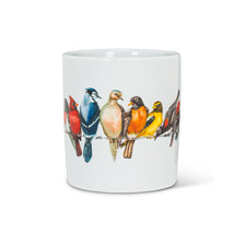 Jumbo Coffee Mugs Birds on Wire Set 4 Ceramic 16 oz Dishwasher Microwave Safe  image 2