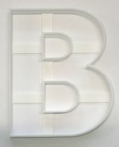 Letter B 4 Inch Uppercase Capital Block Font Cookie Cutter USA PR4215 - $3.99
