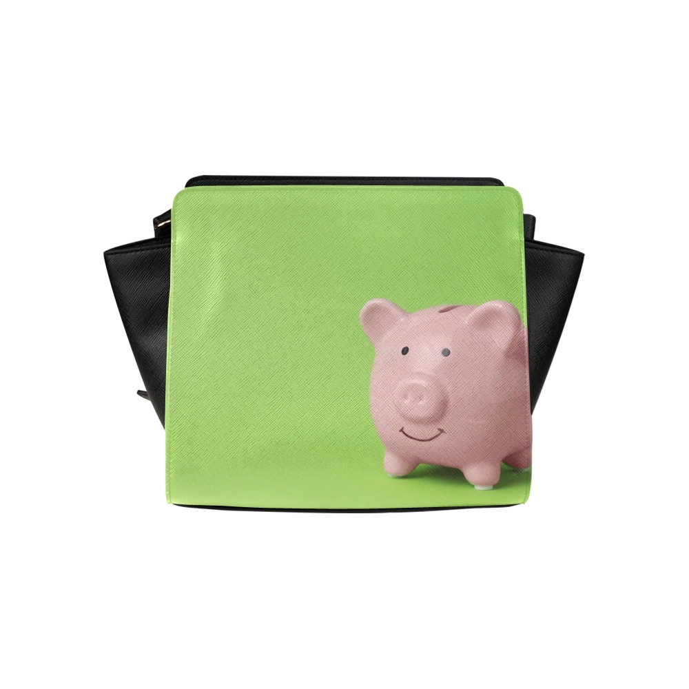Pink Pig Piggy Bank Money Satchel Bag Crossbody Bags Travel Tote Bags Women's Handbags & Bags