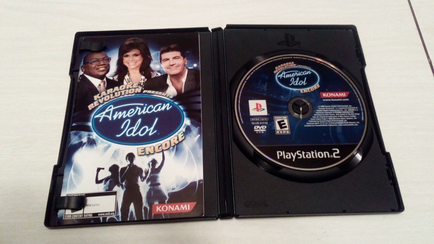 American Idol Karaoke revolution encore Sony playstation 2 ps2 video