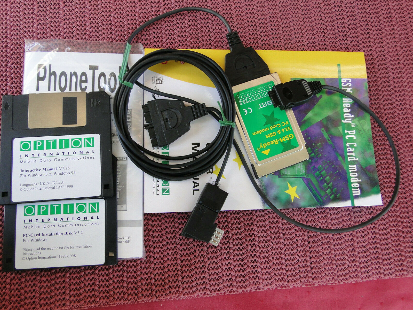 Primary image for Vintage Option International PCMCIA 33,6K & GSM PC Card Modem Mobile Data