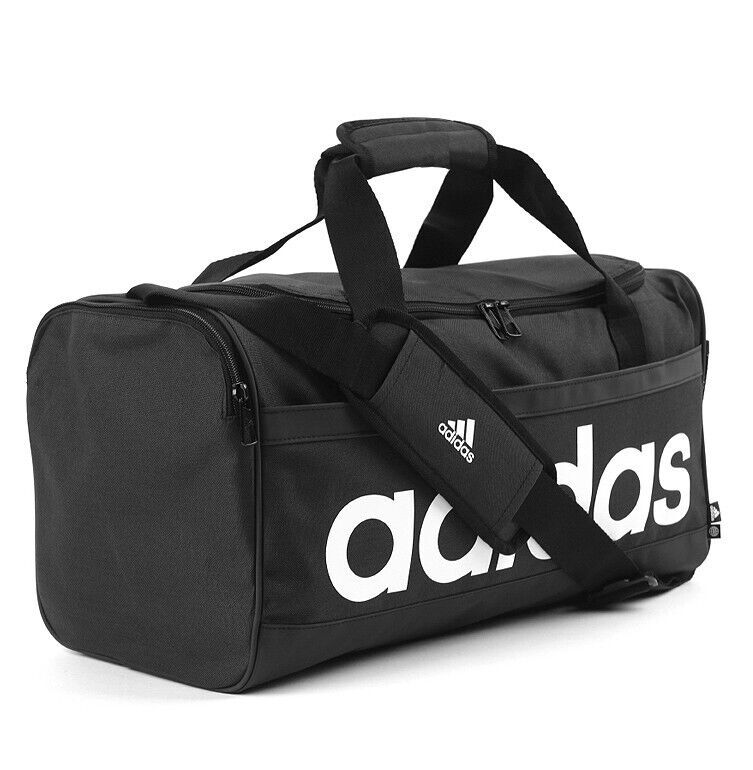 Adidas Essential Linear Duffel Bag S Gym Training Sports Bag 25L Black ...