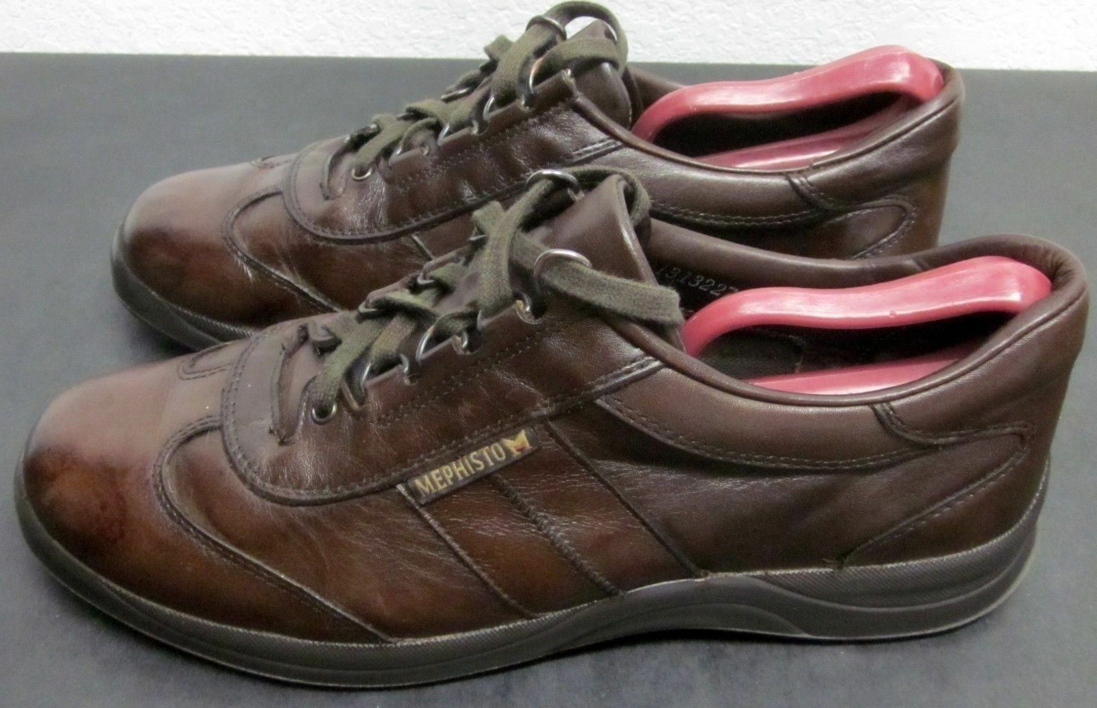 MEPHISTO RUNOFF AIR-JET SYSTEM MEN'S (8) BROWN LEATHER SNEAKERS SHOCK ...