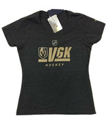 NHL VGK Hockey Women&#39;s Medium Tee Las Vegas Golden Knights V Neck T-Shir... - $17.52