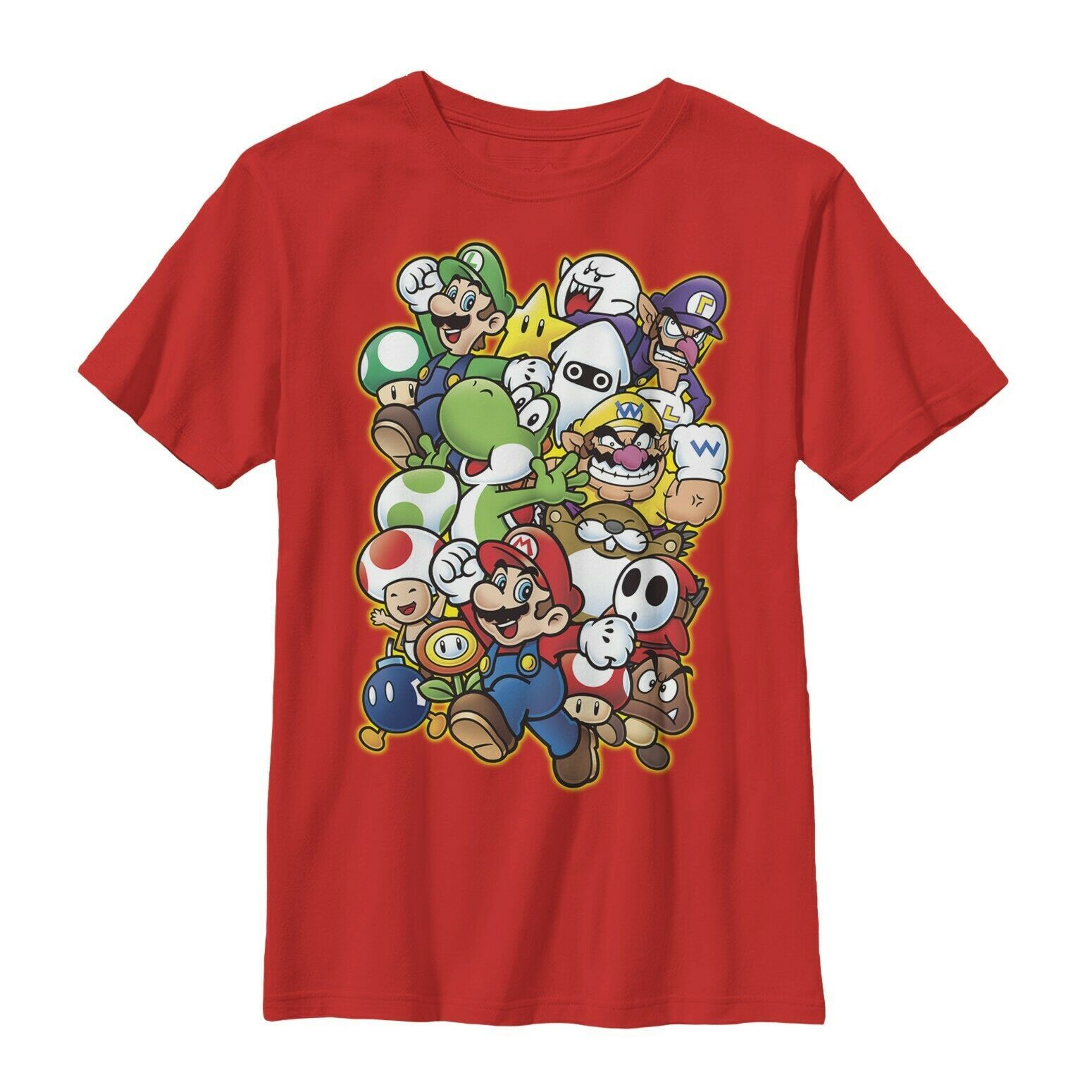 Nintendo Mario Showdown Red Youth Boys 8-20 T-Shirt Red - Tops, Shirts ...