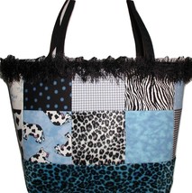 Blue And Black Diaper Bag, Animal Print Diaper Bag For Boys, XL Boys Diaper Bag - $89.00