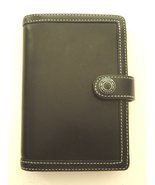  Coach Black Genuine Leather, Mini, Note Pad Wallet with Pen - $24.99