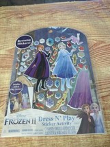Disney Frozen 2 Reusable Stickers Pack of 56 Dress n Play NIP! - $5.20