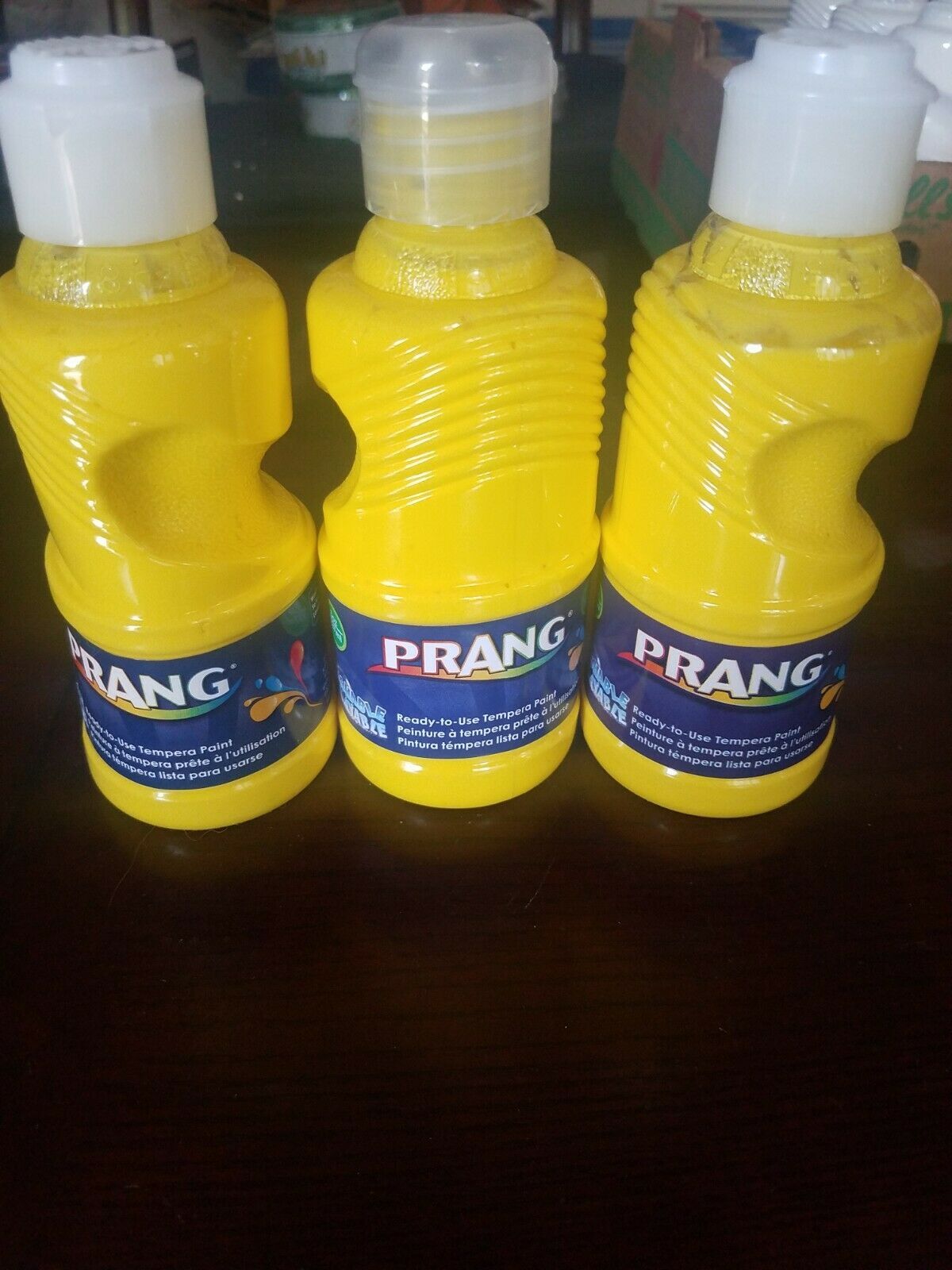 Prang Ready To Use Tempera Paint Set Of 3 yellow