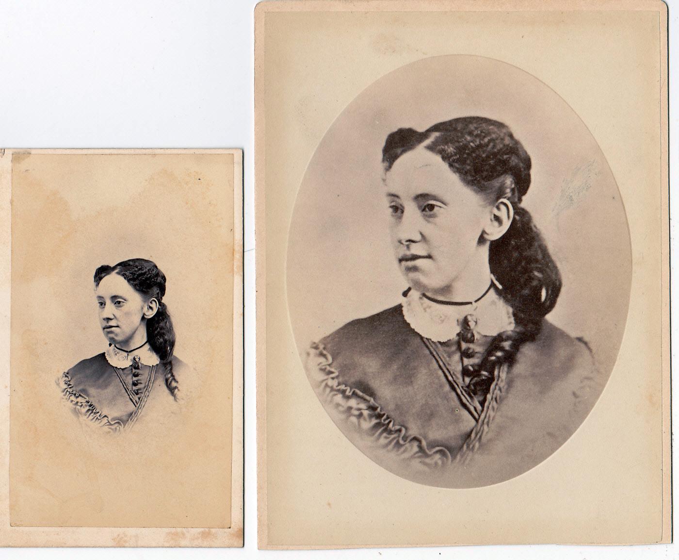 Primary image for Beautiful Young African American Woman CDV & Cabinet Photo NY & NH