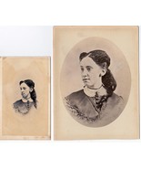 Beautiful Young African American Woman CDV &amp; Cabinet Photo NY &amp; NH - $39.75