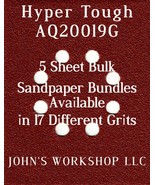 Hyper Tough AQ20019G - 1/4 Sheet - 17 Grits - No-Slip - 5 Sandpaper Bulk... - $7.49