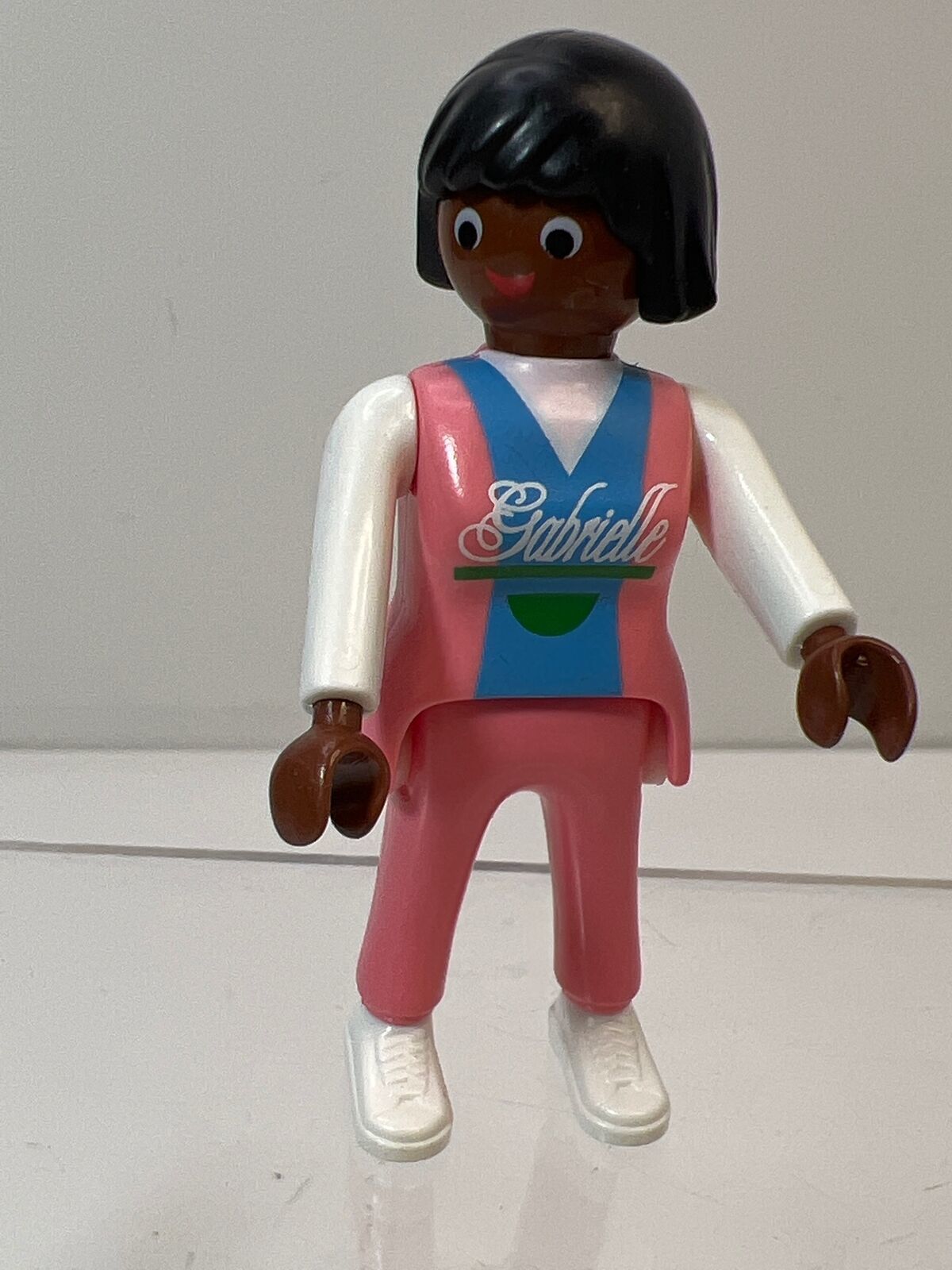 Playmobil Black Woman Gabrielle 1995 Pink & White Mom Dollhouse 3 ...