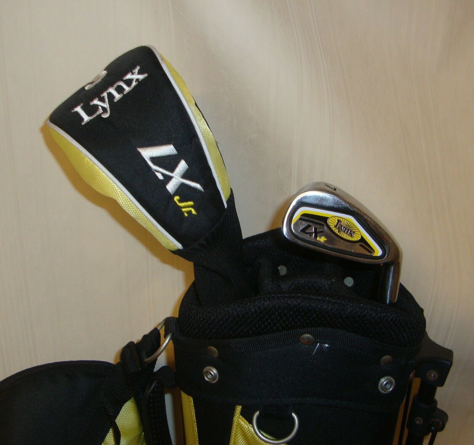 Lynx LX Jr Junior KIDS Golf Club set Youth 3 wood, Driver 7& Bag with