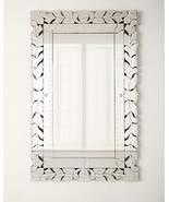 Horchow Venetian Rectangular Mirror Buffet Leaner Wall Vertical Horizontal - $829.00