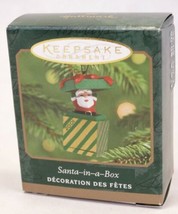 Hallmark 2001 Miniature Santa-In-A-Box Keepsake Pop Up Ornament - $7.05
